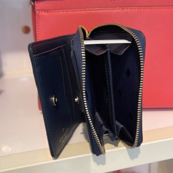 Kate Spade Staci Medium Satchel & Kate Spade Small Zip Around Bifold Wallet - Picture 15 of 16